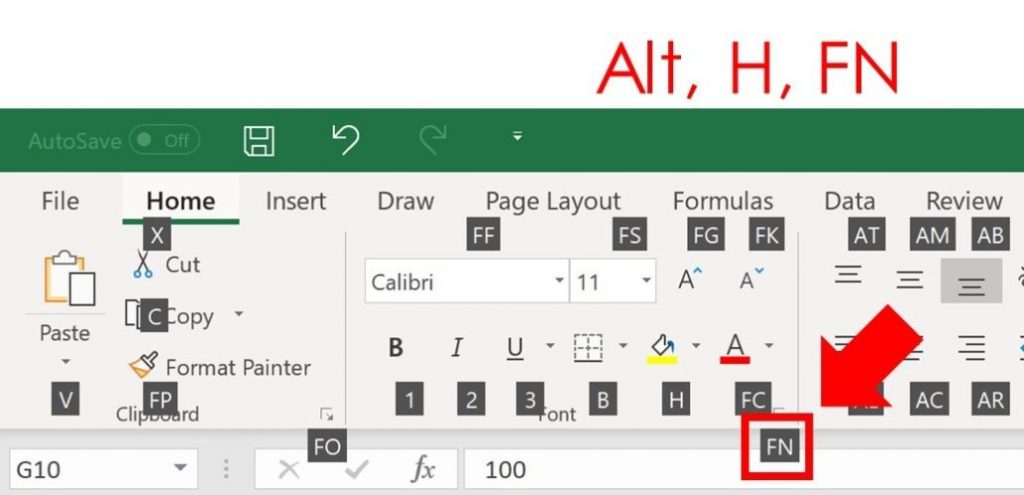 shortcut for $a$1 in excel mac